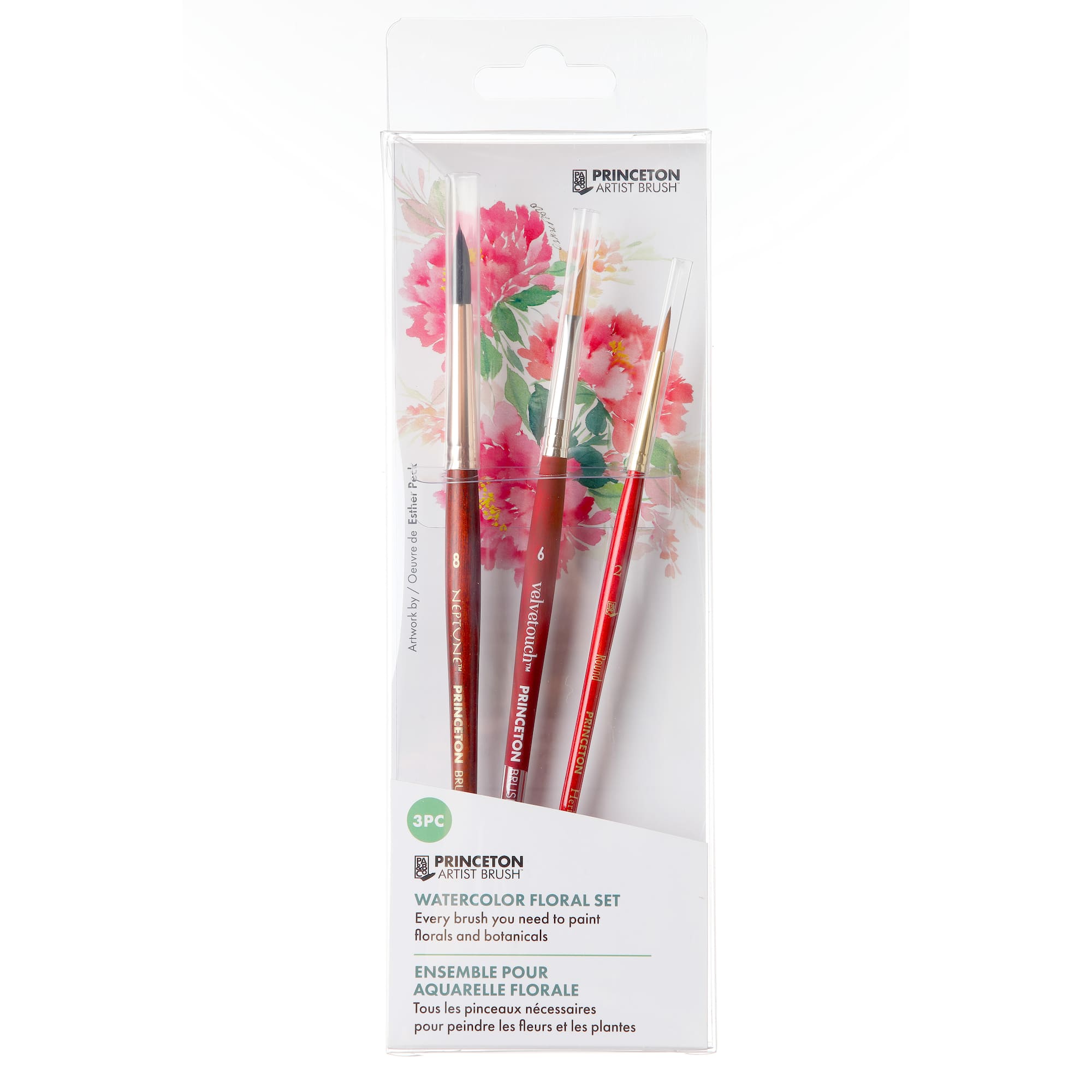 Princeton™ Watercolor Floral 3 Piece Brush Set